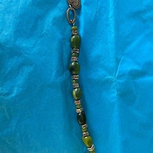 Brighton green stone bracelet